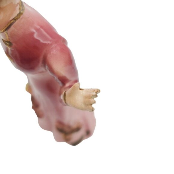 Vintage Japan‎ Victorian Lady w/Flower Basket Porcelain Figurine Kelvin Statue - Picture 9 of 10